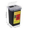 Beaupretty Blade Storage Box Razor Blade Disposal Container Sharps Collector for Barbershop and Salon Safe Recycling 6.3X3.9X3.9 Inch view 2