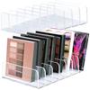 2Pcs Makeup Pallet Organizer,Acrylic Eyeshadow Palette Makeup Organizer,Clear Eyeshadow Palette Cosmetic Organizer,7 Sections Palette Organizer Makeup Holder for Bathroom Countertop Wallets Sunglasses view 1