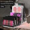 2Pcs Makeup Pallet Organizer,Acrylic Eyeshadow Palette Makeup Organizer,Clear Eyeshadow Palette Cosmetic Organizer,7 Sections Palette Organizer Makeup Holder for Bathroom Countertop Wallets Sunglasses view 2