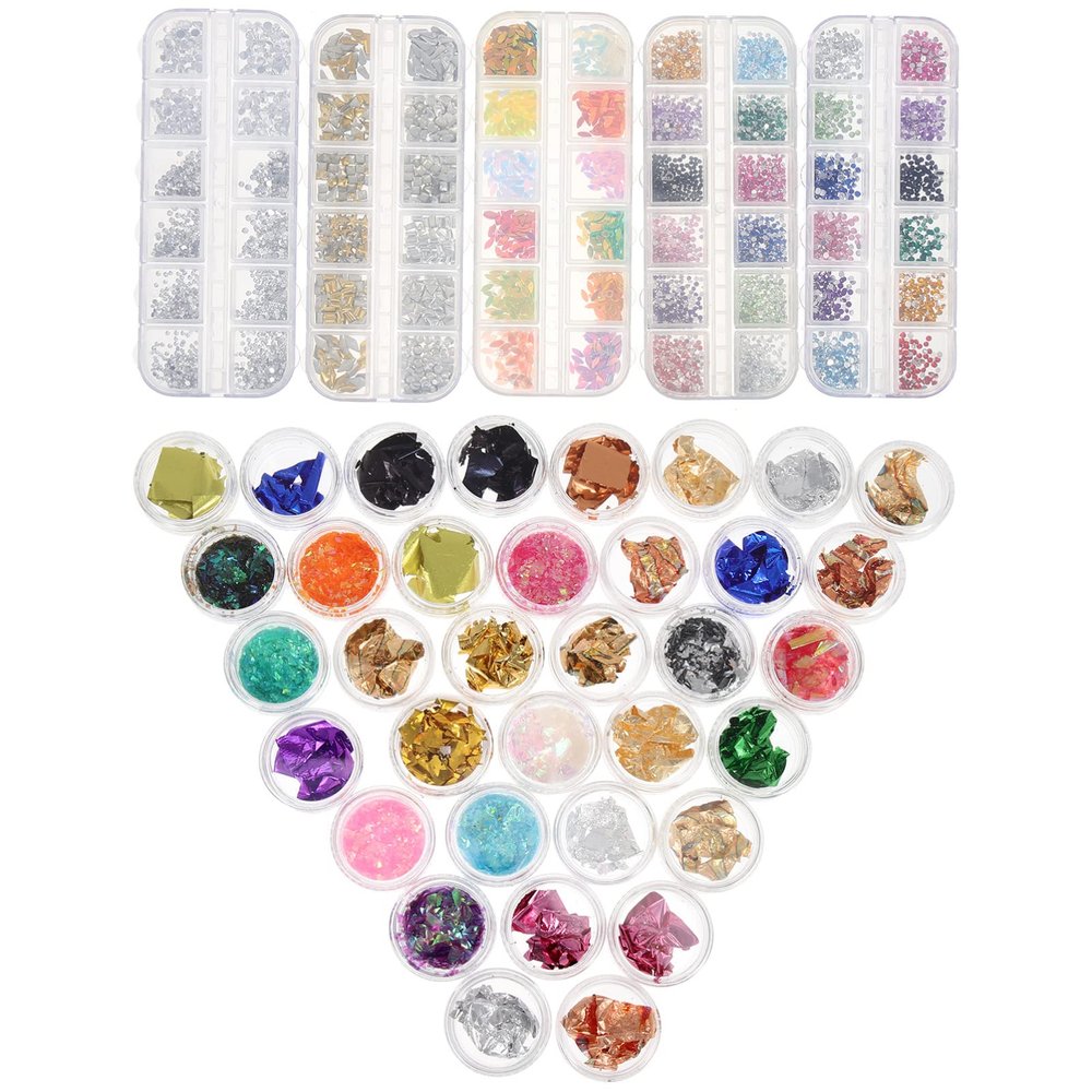 Beaupretty 1set Rhinestone Nail Decors Paper Manicure Accessories for Eye-catching Nail Art for Beginners