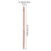 KALLORY Triangle Cuticle Pusher Tool Stainless Steel Nail Art Scraper Gel Polish Remover with Ergonomic Grip for Precise Cuticle and Dead Skin Removal at Home Spa Salon view 2