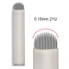 50pcs Disposable Eyebrow Tattoo Needles 0.15mm U Shape 21Pins Nano Microblade Needles for Microblading Manual Pen, Microblading Supplies (50pcs) view 2