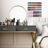 Justsoso 6Pcs/Set Acrylic Nail Polish Rack Wall Mounted,Lipstick Essential Oil Bottle Holder Organizer,Nail Paint Display Stand Shelf for Storage view 2