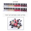 Justsoso 6Pcs/Set Acrylic Nail Polish Rack Wall Mounted,Lipstick Essential Oil Bottle Holder Organizer,Nail Paint Display Stand Shelf for Storage view 4