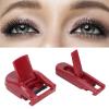 2pcs Cute Eyelash Curler Set Portable Wide Angle Long Lasting Partial Professional Lash Mini Travel Curler Curling Tool Create Delicate Eyelashes(Red) view 3