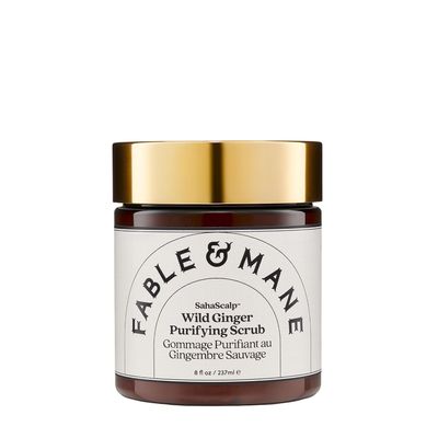 Fable & Mane Wild Ginger Purifying Scrub, For a Flaky, Itchy or Dry Scalp. Gentle Exfoliating Cleansing Detox Treatment