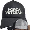 MilitaryBest Korea Veteran Text Only Mesh-Back Ponytail Cap view 2