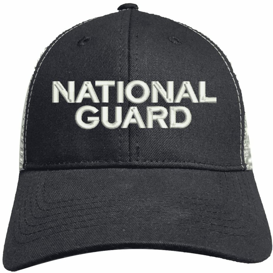 National Guard Text Only Mesh-Back Ponytail Cap