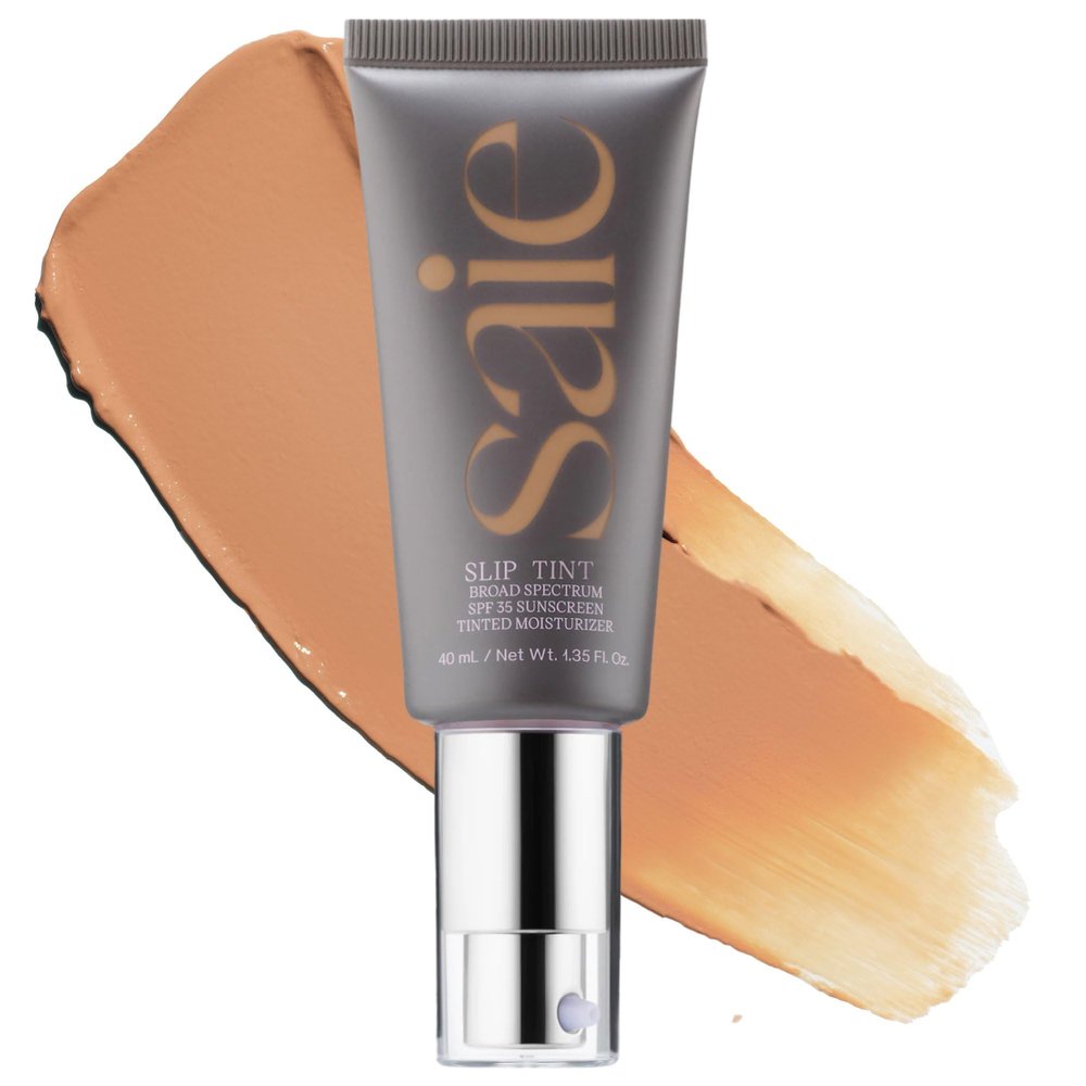Saie Slip Tint Tinted Sunscreen for Face, SPF 35, Four + Half (1.35 oz)