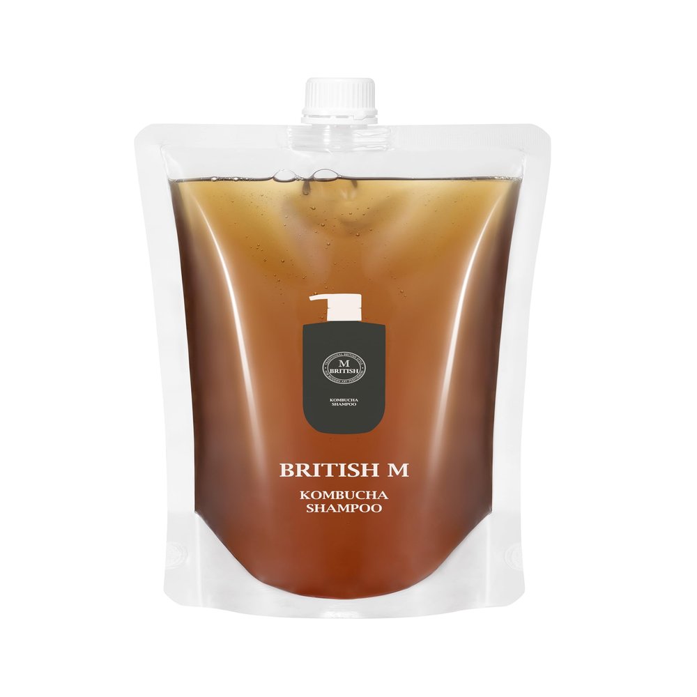 BRITISH M Kombucha Shampoo 750ml(25.36fl.oz) | Vegan Shampoo (Refill)