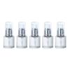 Zerodeko 5pcs Portable Pump Cosmetic Bottles Transparent Lotion Dispenser for Essential Oils Travel-Friendly Stylish and Convenient for Perfume and Nail Oil view 1