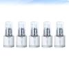 Zerodeko 5pcs Portable Pump Cosmetic Bottles Transparent Lotion Dispenser for Essential Oils Travel-Friendly Stylish and Convenient for Perfume and Nail Oil view 2