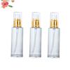 Zerodeko 3pcs Portable Pump Cosmetic Bottles and Liquid Containers Golden and White for Dispensing and Convenient Storage view 3