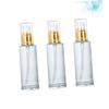 Zerodeko 3pcs Portable Pump Cosmetic Bottles and Liquid Containers Golden and White for Dispensing and Convenient Storage view 4