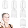 Loopeer 6 Pcs Makeup Protector Hood Washable Light Airy Nylon Chiffon Face Cover Protects Hair and Make up While Getting Dressed Zipper Closure Reusable Cosmetic Mask for Women Beauty Weddings(White) view 1