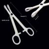 TN017-8PCS Disposable Piercing Forceps Clamp Slotted Navel Forceps Pliers, Suitable for Ear, Navel, Lips, Tongue, Nose and Other Body Parts Piercing Tools view 2
