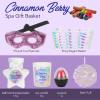 Christmas Spa Gift Set Basket for Women Cinnamon Berry, Gift Baskets, Spa Gifts Women Teen Girls Bath and Body Gift Sets,Self Care Spa Kit view 3