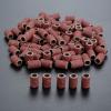 100Pcs 6.35mm Drum Sanding Bands for Nail Power Drills Accessories Manicure Pedicure Polishing Tools Grit 80 120 180 240 320 600 YYDFPIIA (Color : Grit 80) view 2