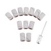 100Pcs 6.3mm Drum Sanding Band Nail Drill Bits 1Pc Band Mandrel 2.35 Shank Polishing for Metals Woods YYDFPIIA (Grit : Grit C) view 4
