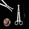 Disposable Piercing Clamps 8pcs - Slotted Navel Forceps, Pliers for Ear, Lips, Tongue, Nose and Other Body Parts (TN016-8PCS) view 4