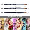 Acrylic Nail Brushes YIHUALE 100% Kolinsky Sable hair Brush Professional UV GEL Nail Art Tool Round Shape for Manicure Powder Metal Handle Size 12 view 2