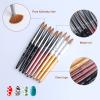 Acrylic Nail Brushes YIHUALE 100% Kolinsky Sable hair Brush Professional UV GEL Nail Art Tool Round Shape for Manicure Powder Metal Handle Size 12 view 3