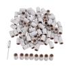 100Pcs 6.3mm Drum Sanding Band Nail Art Electric Drill Bits +1Pc Mandrel for Metal Woodworking Manicure Pedicure Polishing Tools YYDFPIIA (Color : Grit F) view 2