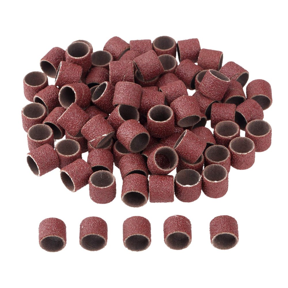 100Pcs 12.7mm Drum Sanding Bands for Nail Power Drills Accessories Manicure Pedicure Polishing Tools Grit 80 120 180 240 320 600 YYDFPIIA (Color : Grit 80)