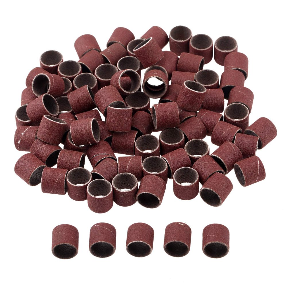 100Pcs 12.7mm Drum Sanding Bands for Nail Power Drills Accessories Manicure Pedicure Polishing Tools Grit 80 120 180 240 320 600 YYDFPIIA (Color : Grit 180)