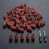 100Pcs 6.35mm Drum Sanding Bands for Nail Power Drills Accessories with 2Pcs Mandrel Nail Art Manicure Pedicure Polishing Tools YYDFPIIA (Color : Grit 120) view 2