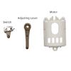 Anrom Hair Clipper Accessories DIY 3PCS, Dial Button, Switch, Motor Cover Replacement Parts for Wahl 5-Star Series Magic Clip Clipper # 8148, 8591 (Brown) view 2
