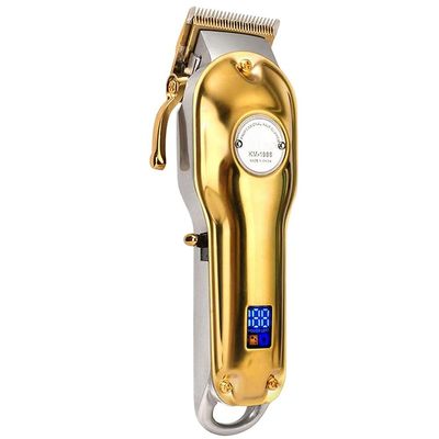 Professional Hair Clippers for Men, Men Hair Clipper Shaver Trimmer Cutter Haircut Salon Barber Shaver Professional Electric Hair Trimmer Cutting Machine (Color : Gold)