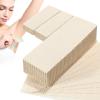Loopeer 300 Pcs Natural Muslin Epilating Face Wax Strips Hair Removal Eyebrow Precut Body Facial Cotton Wax Cloth Strip for Women Men(4 x 1.5 Inch, 8 x 2.8 Inch) view 1