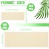 Loopeer 300 Pcs Natural Muslin Epilating Face Wax Strips Hair Removal Eyebrow Precut Body Facial Cotton Wax Cloth Strip for Women Men(4 x 1.5 Inch, 8 x 2.8 Inch) view 2