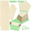 Loopeer 300 Pcs Natural Muslin Epilating Face Wax Strips Hair Removal Eyebrow Precut Body Facial Cotton Wax Cloth Strip for Women Men(4 x 1.5 Inch, 8 x 2.8 Inch) view 3