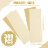 Loopeer 300 Pcs Natural Muslin Epilating Face Wax Strips Hair Removal Eyebrow Precut Body Facial Cotton Wax Cloth Strip for Women Men(4 x 1.5 Inch) view 2