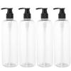 Housoutil Travel Bottles Set 4pcs 500ml Press Pump Bottle for Shampoo Soap Travel Accessories Random Color view 1