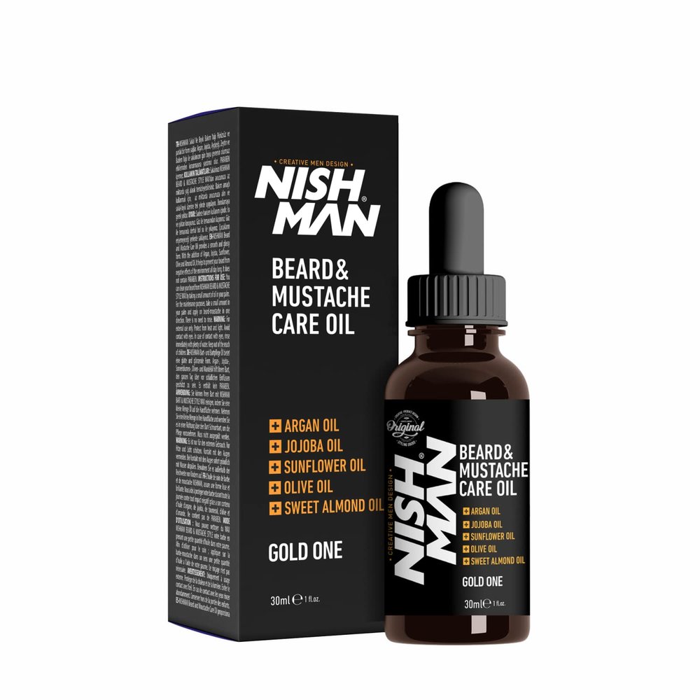 nishman Beard oil with argan and jojoba oil, 30 ml