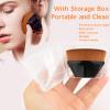 2 Pack Foundation Makeup Brush for Blending Liquid Cream Flawless Powder Face Blush with Protective Case( Pink and Black Hexagon Kabuki Brush) view 2