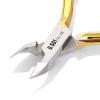 Nghia Professional Steel Cuticle Nipper C-118 (Previously D-501) Gold Plated Cuticle Cutter Trimmer Manicure Tools with Double Spring Perfect Nail Care Tool at Home/Spa/Saloon Osimihome (5 Pcs) view 2