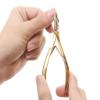 Nghia Professional Steel Cuticle Nipper C-118 (Previously D-501) Gold Plated Cuticle Cutter Trimmer Manicure Tools with Double Spring Perfect Nail Care Tool at Home/Spa/Saloon Osimihome (5 Pcs) view 4