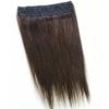 1-Pack 14" Short Hair Extensions 3/4 Full Head Straight Clips in on Human Hair Extensions Hairpieces for Women, Thick Hairpieces Adding Extra Hair Volume, 5 Clips 60g per Piece - Dark Brown view 2