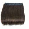 1-Pack Long 22" Hair Extensions 3/4 Full Head Straight Clips in on Human Hair Extensions Hairpieces for Women, Thick Hairpieces Adding Extra Hair Volume, 5 Clips 100g per Piece - Dark Brown view 4