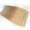 1-Pack Long 24" Hair Extensions 3/4 Full Head Straight Clips in on Human Hair Extensions Hairpieces for Women, Thick Hairpieces Adding Extra Hair Volume, 5 Clips 100g per Piece - Light Blonde view 2