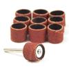 10Pcs Grit 40-600# Sanding Bands +1PC 12.7mm Sander Drum Mandrel Rotary Tool Nail Drill Bits Electrical Tools YYDFPIIA (Grit : 320) view 1
