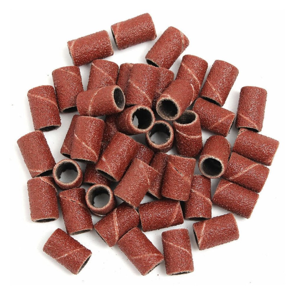 150pcs Nail Art Sanding Bands for Electric Nail Dril Machine Drill Bits File for Gel Polish Acrylic Remover 80#120#180# YYDFPIIA