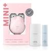NuFACE MINI+ Microcurrent Facial Device Kit - FDA Cleared Face Sculpting & Skin Tightening Device to Contour, Lift & Tone + Microcurrent Gel Activator & Silk Creme - Sandy Rose view 1