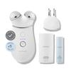 NuFACE Trinity+ Microcurrent Facial Device + Effective Lip & Eye Attachment - FDA Cleared Skin Tightening & Face Toning Device for Targeted Treatment + Microcurrent Gel Activator, Silk Crme & Brush view 1