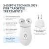NuFACE Trinity+ Microcurrent Facial Device + Effective Lip & Eye Attachment - FDA Cleared Skin Tightening & Face Toning Device for Targeted Treatment + Microcurrent Gel Activator, Silk Crme & Brush view 3