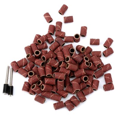100pcs 80" Nail Drill Sanding Bands Gel Polish Remover Tool Accessory for Electric Nail Machine Nail Drill Bits YYDFPIIA